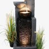 Arnusa Dekoration Arnusa BK843 Large 109cm Garden Fountain with LED Lighting - Cascading Waterfall Feature with 30L Capacity & 16W Pump for Indoor/Outdoor Decor