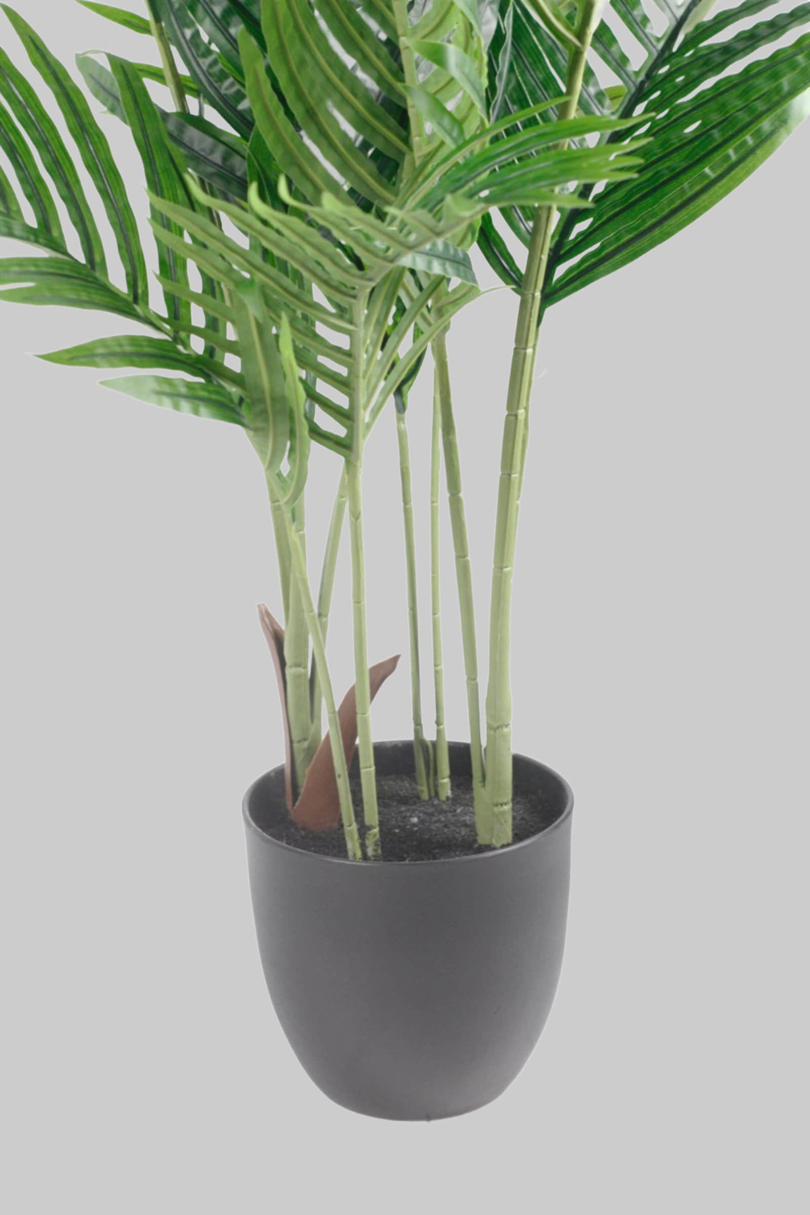 Arnusa KP111 Kunstpalme 90 cm - Kunstpflanze mit Real-Touch Effekt im Topf - täuschend echte Deko-Palme für Wohnung & Büro Dekoration Arnusa