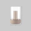 Blomus CALMA Designer-Windlicht | Beton-Kerzenhalter mit Glaszylinder | Handgefertigt in Steel Gray/Smoke | Größe S (14cm) | Inkl. CE-Zertifizierung & 3 Jahre Garantie Fungi blomus Dekoration