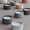 blomus Dekoration Blomus FRAGA Concrete Scented Candle - Natural Soy Wax, 8cm/9cm/13cm - Long Burn Time, Phthalate-Free - Soft Linen/Sandalwood Myrrh Fragrance - Premium Home Fragrance Solution Port