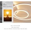 Lampen Daskoo Daskoo 3-Ring LED Ceiling Light - 36W Dimmable with Remote Control | Warm/Neutral/Cool White | Modern Home Lighting