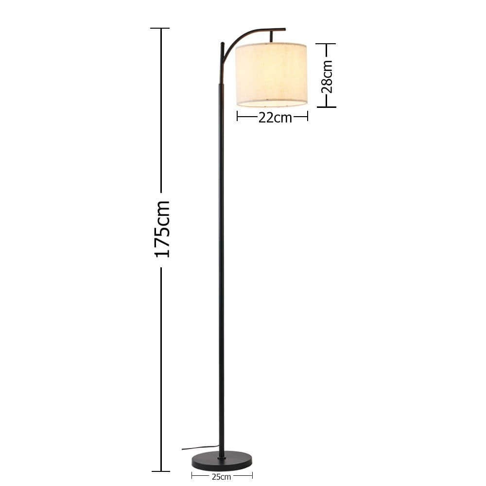 Lampen Daskoo Daskoo LED Stehlampe Tripod Standleuchte – 156cm Höhe, Warmweiß 3000K, wechselbares LED-Leuchtmittel (E27), dimmbar, Metall-Stoff-Design für Wohnzimmer & Arbeitsbereich