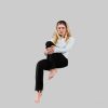 Green Bean Cordoba XXL Sitzsack (140x180cm) aus Cordstoff mit 380L EPS-Perlen - Waschbarer Lounge-Sessel, Gaming-Stuhl & Bodenkissen für Erwachsene & Kinder Schwarz Green Bean Sessel