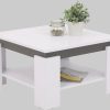 HELA 'TIM' Modern Coffee Table with Storage Shelf | Square/Rectangular Design | Durable Wood Composite | Scratch-Resistant Surface Weiß/Anthr HELA Tische