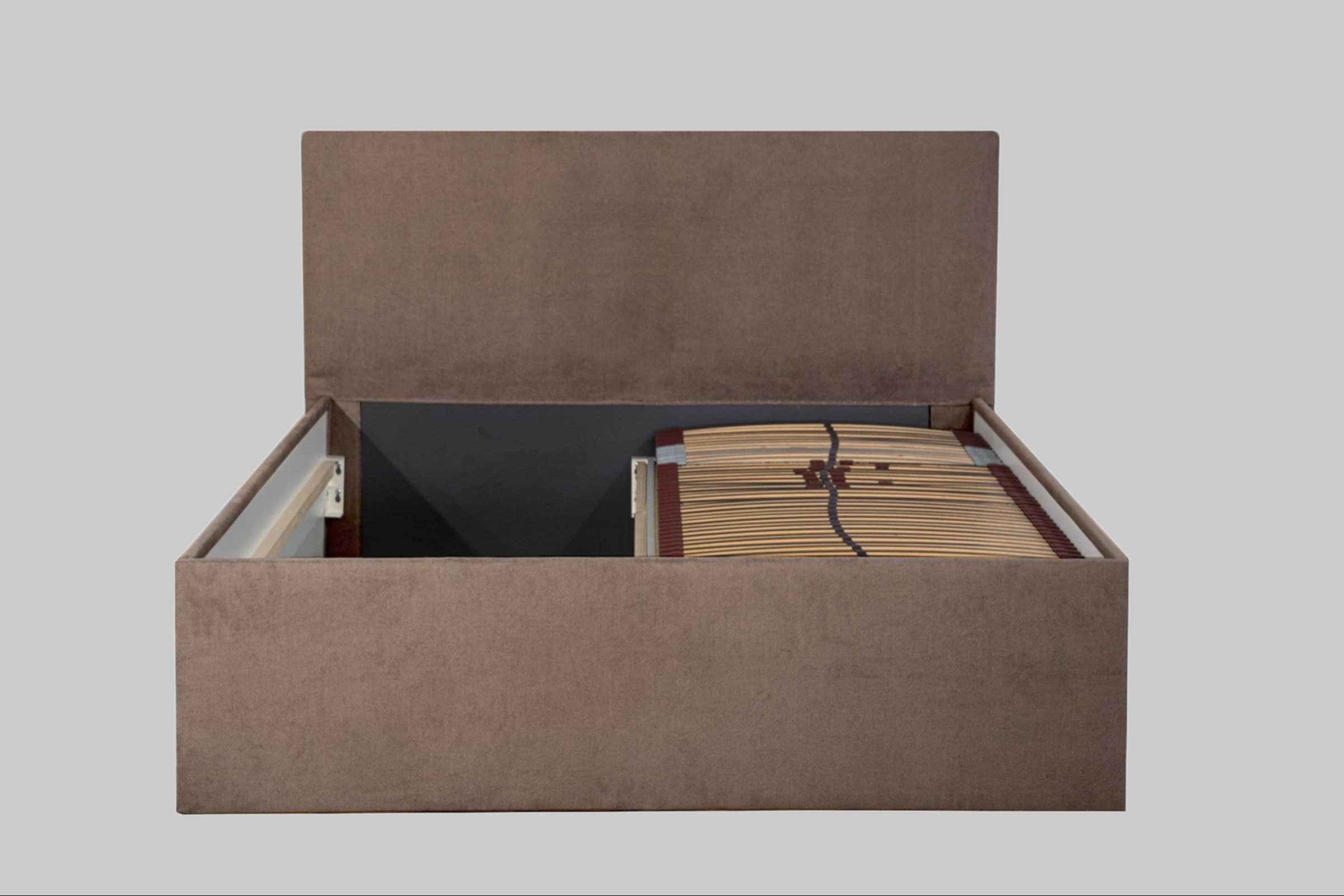 Betten Halmon Schlafkomfort Betten Halmon Schlafkomfort Polsterbett Gent – Modernes Design mit Stauraum | 6 Größen & 8 Farben | Inkl. Lattenrost bei Matratze | Made in Germany Sahara