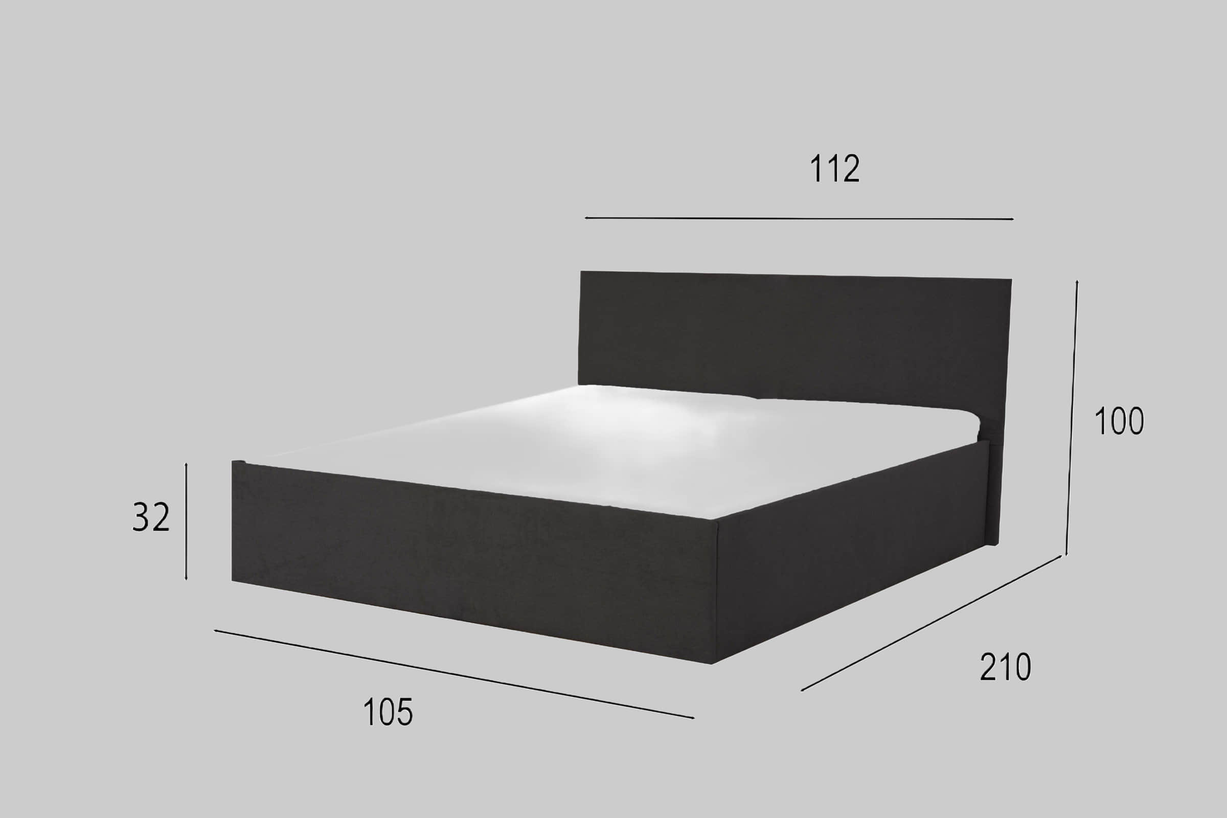 Halmon Schlafkomfort Polsterbett Gent – Modernes Design mit Stauraum | 6 Größen & 8 Farben | Inkl. Lattenrost bei Matratze | Made in Germany Rose Betten Halmon Schlafkomfort Betten