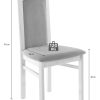 Home affaire Anthony Dining Chairs (Set of 2) - Solid Wood Chairs with Decorative Carvings & Microfiber Upholstery for Elegant Dining Spaces braun Home affaire Stühle