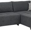 Sofas Home affaire Home affaire Ecksofa »Bella L-Form« mit Steppung – Wahlweise Bettfunktion & Bettkasten | Hochwertiges Design & Komfort anthrazit