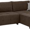 Sofas Home affaire Home affaire Ecksofa »Bella L-Form« mit Steppung – Wahlweise Bettfunktion & Bettkasten | Hochwertiges Design & Komfort dunkelbraun