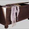 Home affaire 'Finca' Solid Pine Storage Bench with Cushion | Rustic Country Style Seating & Hidden Storage Compartment dunkelbraun Home affaire Sitzbänke