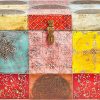 Home affaire Mangoholz Truhe - Handbemalte Vintage Truhe mit Metallgriffen & Schloss (120x60x45 cm) - Hochwertige Aufbewahrungstruhe Home affaire Aufbewahrung