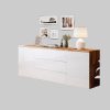 INOSIGN Kommoden & Sideboards INOSIGN Sideboard »PARIS« 150cm | Moderne grifflose Kommode mit Push-to-open & variablen Fächern | Ideal für Wohnzimmer & Essbereich eichefarbe