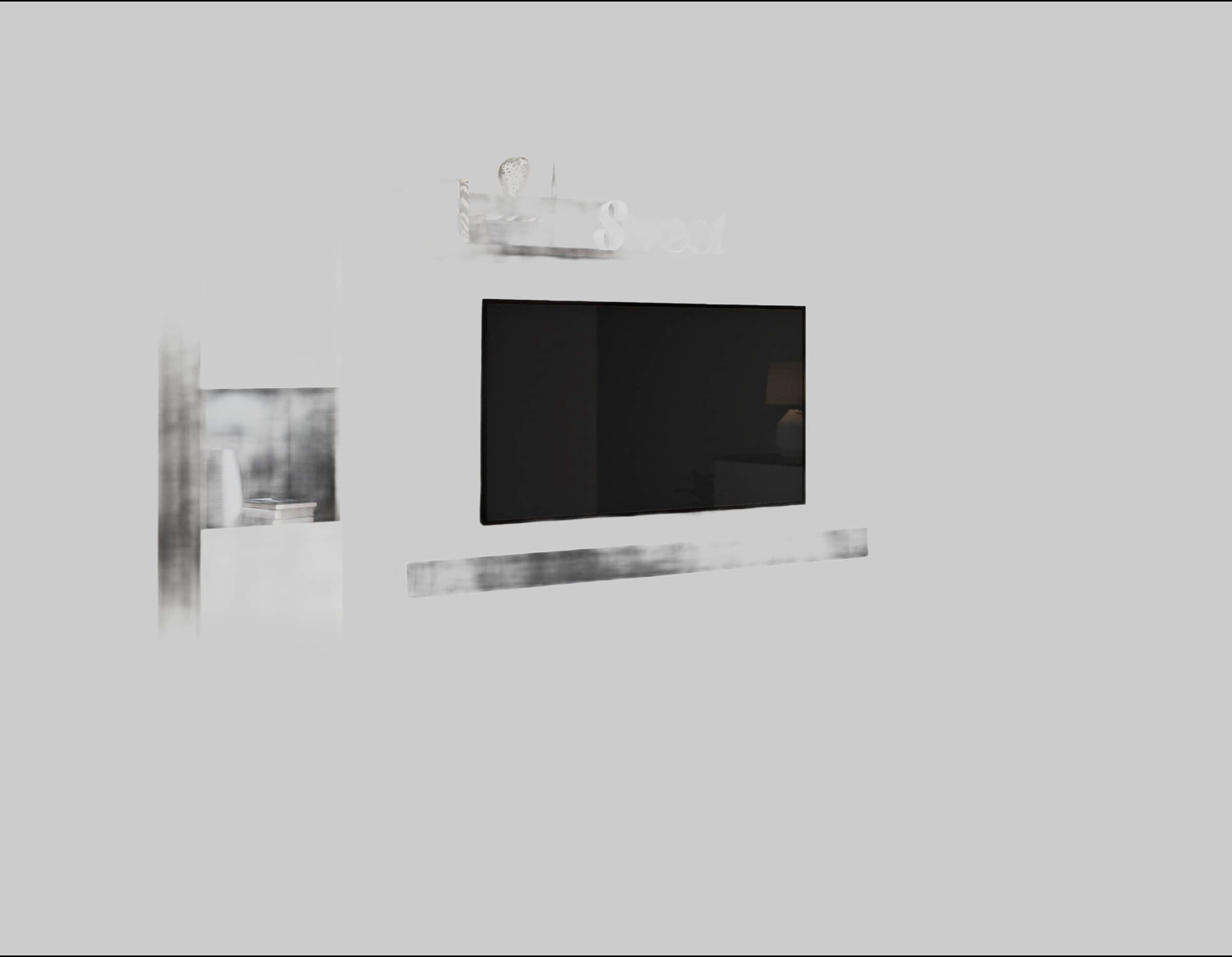 INOSIGN Wohnwände INOSIGN Wohnwand PARIS - 4-Piece Modular TV Wall Unit (260cm) | Handle-less Design | Floor/Wall Mount | Storage Cabinets & Floating Shelf matera ant