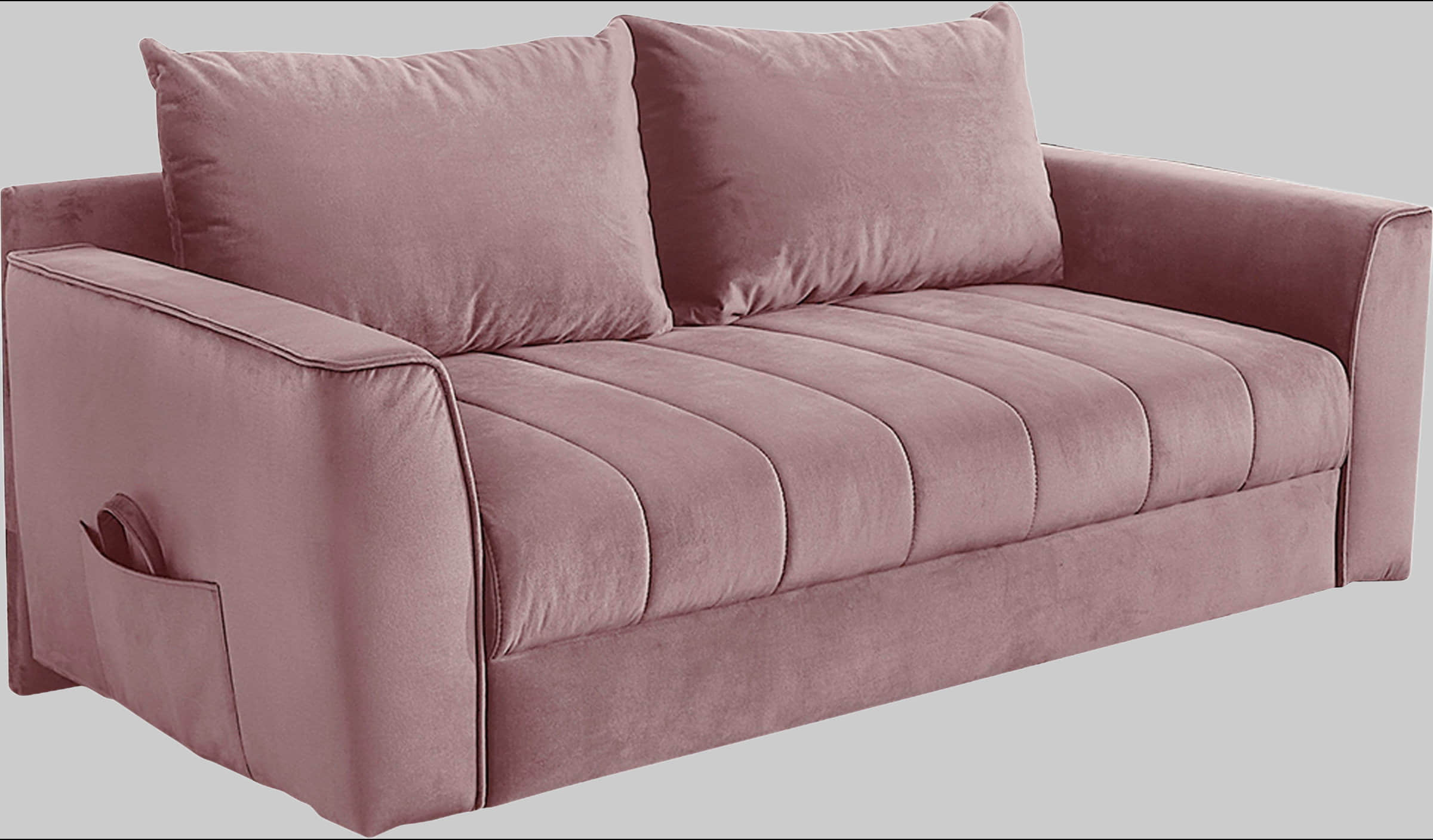 Jockenhu00F6fer Gruppe Jockenhöfer Gruppe 'Rick' Convertible Sofa Bed | Space-Saving 3-in-1 Design with Guest Bed Function & Premium Coil Spring Cushioning rosa Sofas