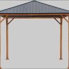 KONIFERA Gartenmöbel KONIFERA Pavillon 'Samos' 3x4m | Robuster Gartenpavillon mit Stahlgestell & 4mm Stahldach | Wetterfest & UV-beständig Schwarz
