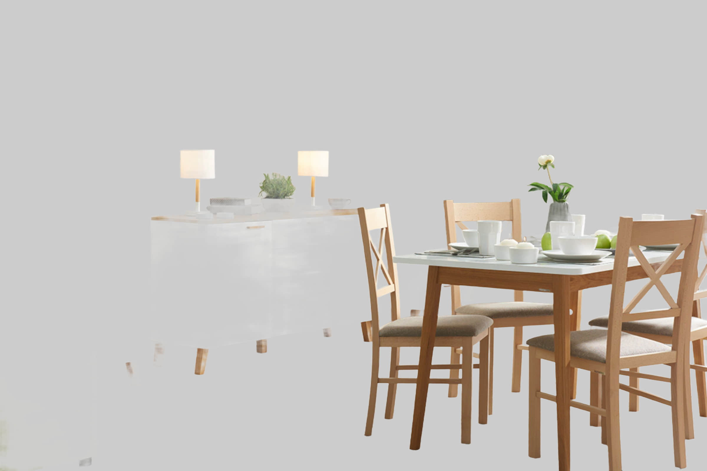 KONSIMO KONSIMO FRISK Esstisch | Ausziehbarer Esszimmertisch aus Eichenholz | Skandinavisches Design | 140-180cm (18mm Platte) | Küchentisch für 4-8 Personen weiß Tische
