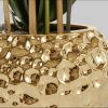 Leonique Kunstpflanze 'Orchidee' 55 cm - Kunstorchidee im Keramiktopf (silber-weiß) | Bestseller mit 2500+ 4,5-Sterne-Bewertungen lila/goldf Leonique Dekoration