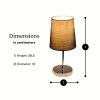 Lichthandel Hoch Premium LED Tischleuchte Set (2 Stück) – Moderne Nachttischlampe mit warmweißer Beleuchtung, dimmbar & energieeffizient für Schlafzimmer & Wohnbereich 2x grau ko Lampen Lichthandel Hoch