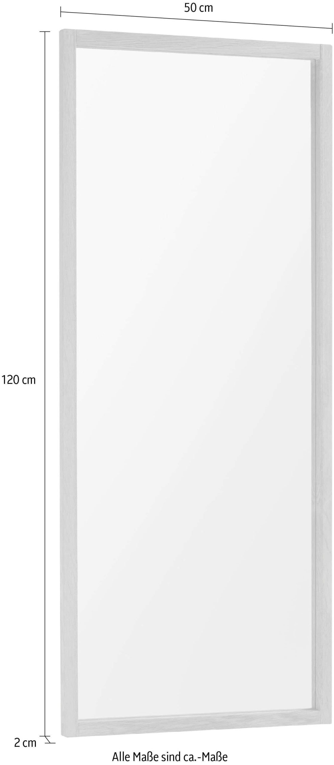 Dekoration MCA furniture MCA Alwar Solid Oak Wall Mirror - 50x120cm Hallway Mirror with Oiled Finish | Large Entryway Mirror for Small Spaces