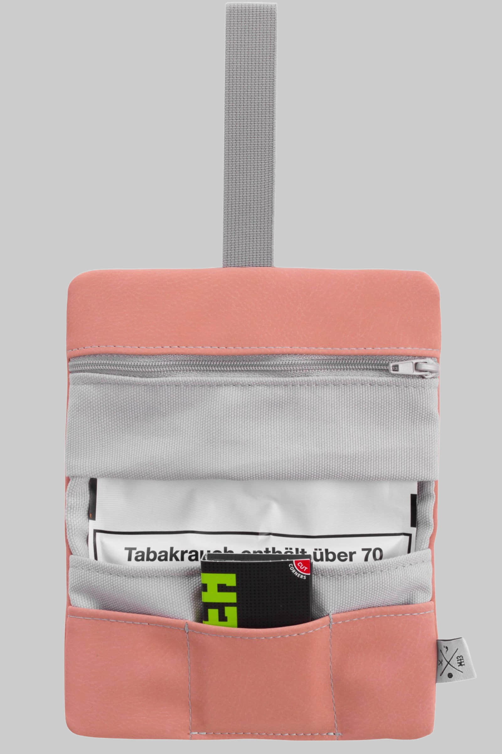 Manufaktur13 Cotton Tobacco Bag (Lilac) – Premium Tabaktasche aus 100% Baumwolle mit Zusatzfach | Stylischer Drehbeutel für Tabak Salmon Manufaktur13 Aufbewahrung