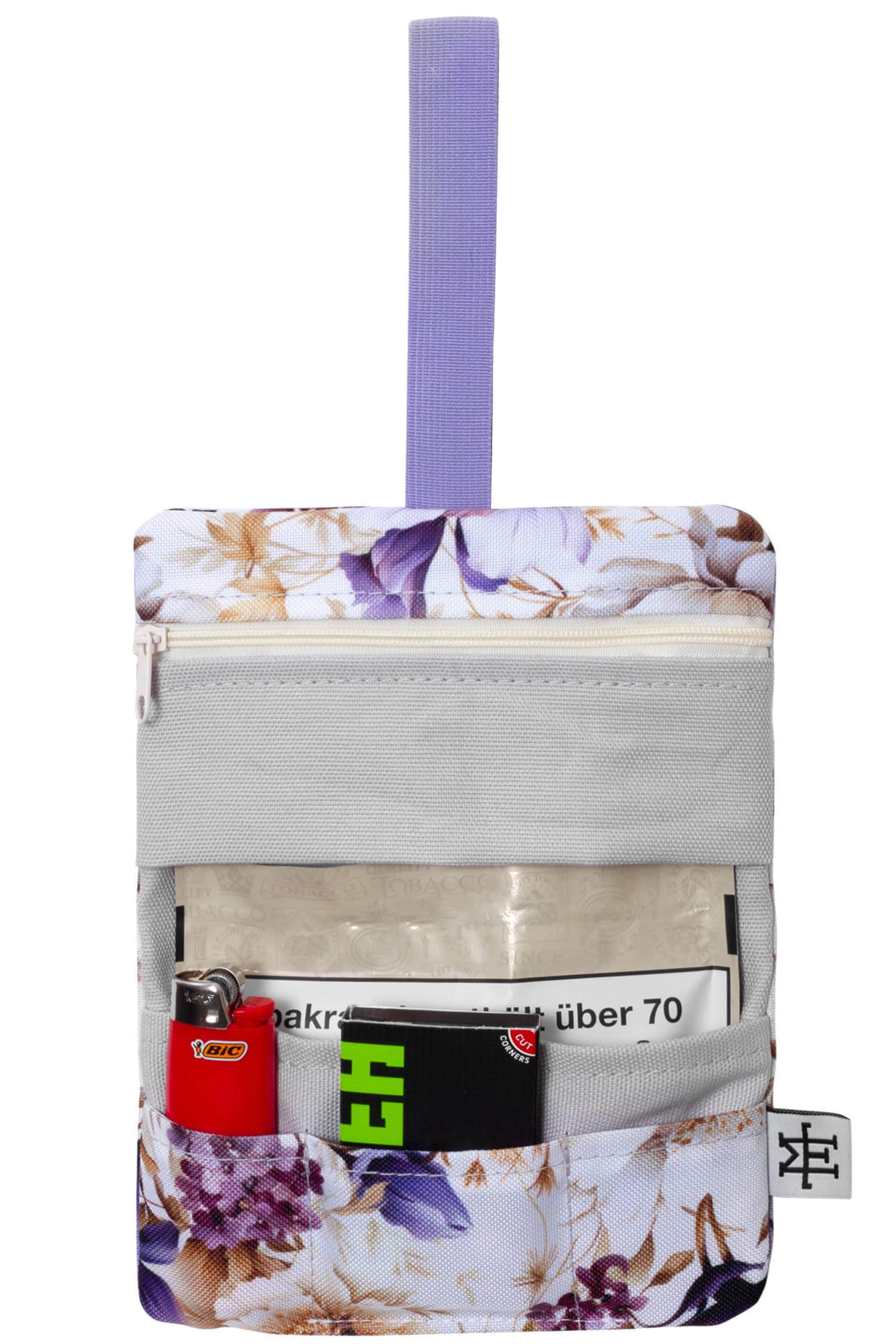 Aufbewahrung Manufaktur13 Manufaktur13 Cotton Tobacco Bag (Lilac) – Premium Tabaktasche aus 100% Baumwolle mit Zusatzfach | Stylischer Drehbeutel für Tabak Lilac