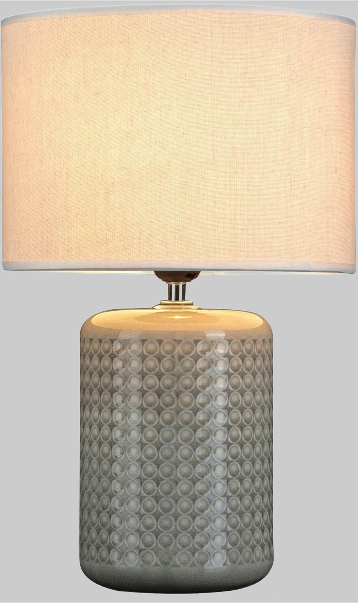 Pauleen Pauleen Go for Glow Ceramic Table Lamp – Handmade E27 Lamp with Beige Fabric Shade & Glossy Mint-Green Base | Perfect for Bedroom, Living Room & Hallway Lampen
