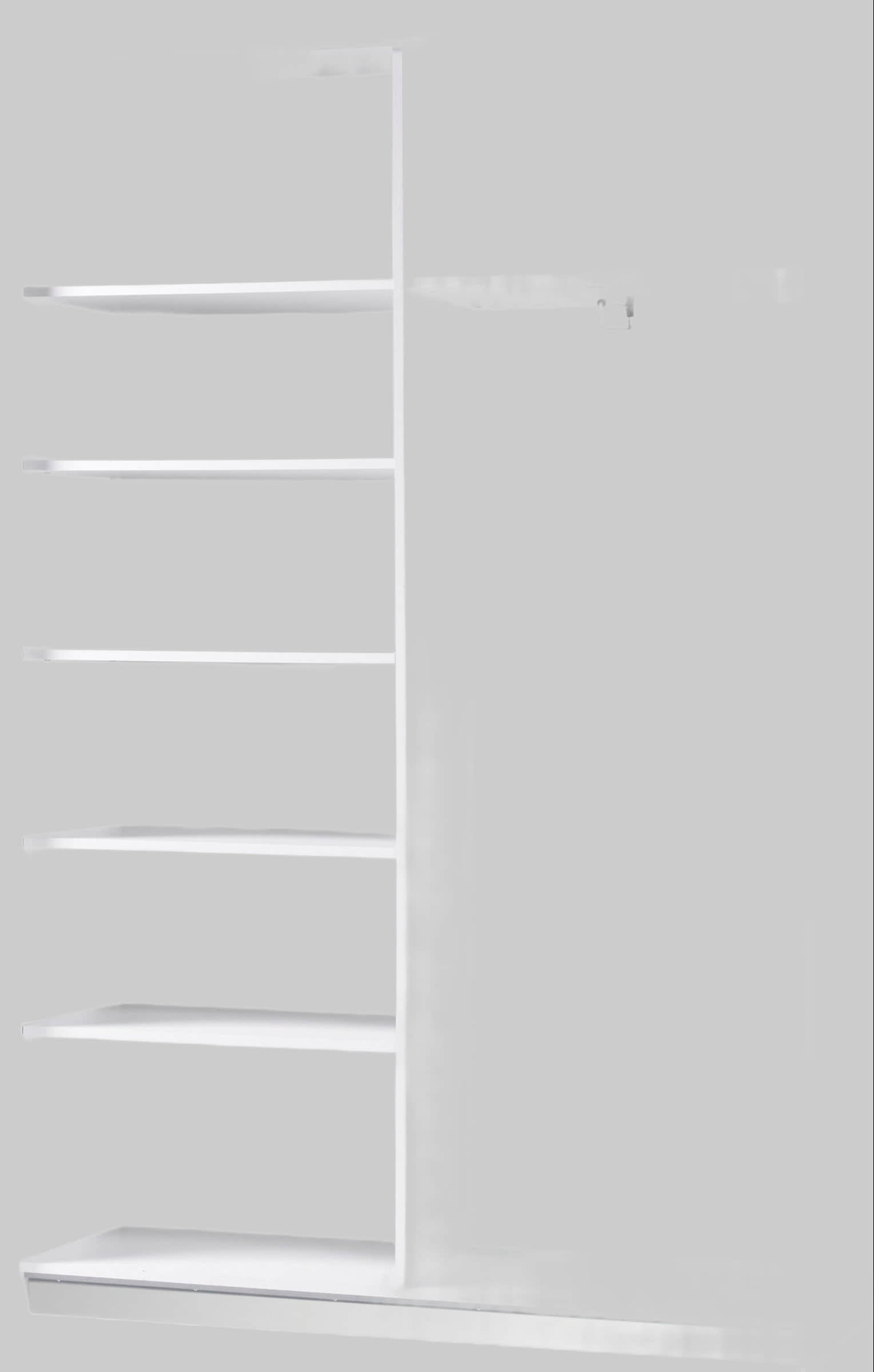 Schränke Schlafkontor Schlafkontor Schwebetürenschrank 'Heimo/Fast' - Kleiderschrank & Garderobenschrank mit 6 Böden, ausziehbarer Kleiderstange & platzsparendem Design Weiß