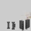 Vicco R-Line Unterschrank Anthrazit 60 cm ohne Arbeitsplatte | Modulares Küchensystem | Höhenverstellbar | Langlebiges Küchenmöbel Anthrazit Schränke Vicco