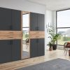 Wimex Wimex Drehtürenschrank Taiga | Moderner Kleiderschrank mit Spiegel & Schubladen | 3 Innenausstattungsvarianten | 225/270cm Breite | Made in Germany graphit/ a Schränke