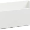 Zeller Present Zeller Present Aufbewahrungsbox aus MDF (2er Set) – Stapelbare Organizer-Box 30x20x11 cm in Weiß für Haushalt & Büro Aufbewahrung