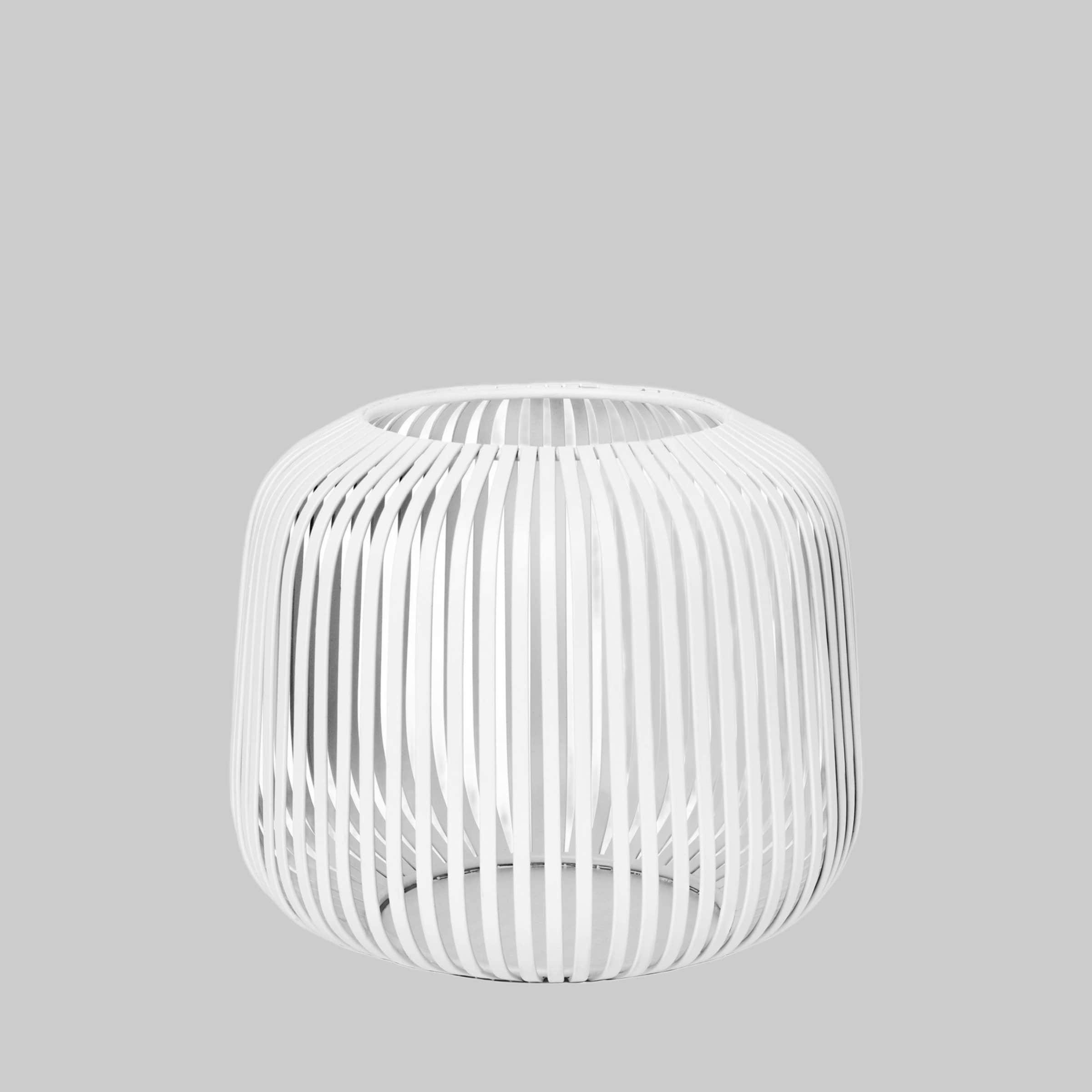 blomus blomus LITO Windlicht 3er Set - Stylische Stahl-Laternen in S/M/L (17-45cm) als Kerzenhalter & Deko - Pulverbeschichtete Outdoor/Indoor Beleuchtung von Flöz Design White Dekoration