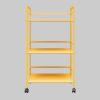 loft24 loft24 Industrial Metal Serving Cart - 3-Tier Mobile Bar Trolley with Lockable Wheels (43cm Wide, Mint Finish) gelb Tische