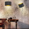 my home Stehlampe JOSIE Floor Lamp - Adjustable E27 Standing Light with Swivel Shade (156cm Height) schwarz/go Lampen my home