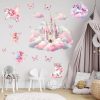 nikima Premium Wandtattoo 262: Enchanted Castle on Clouds with Fairies & Unicorns Wall Decal (6 Sizes) - High-Quality PVC Film - Made in Germany nikima Kinderzimmer