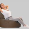 Sessel sunnypillow sunnypillow Sitzsack XXL – Premium Gaming Sitzsack mit Styropor-Füllung für Kinder & Erwachsene | Bequem & Stabil Braun