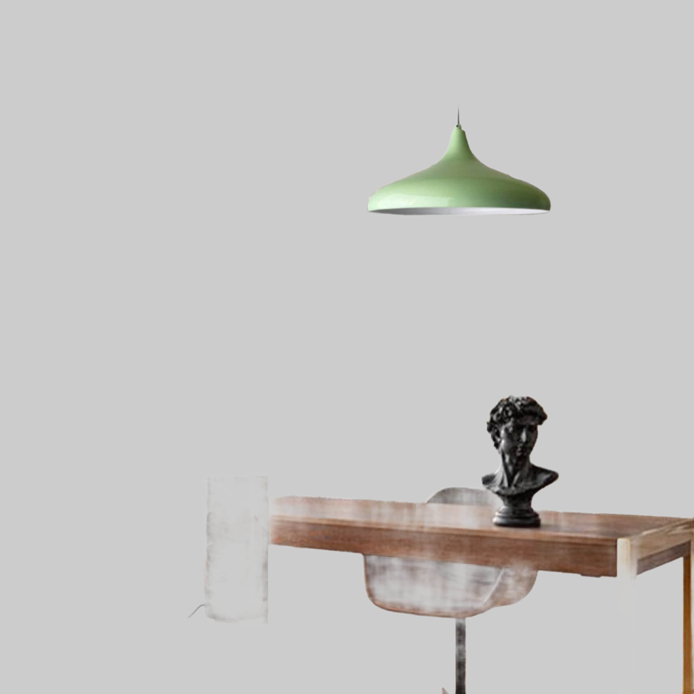 Bamyum Pendelleuchte 35 cm – Moderne Metall-Lampe mit E27 Fassung für Wohnzimmer, Küche & mehr | Dimmbar & hochwertig verarbeitet Minzgrün Bamyum Lampen