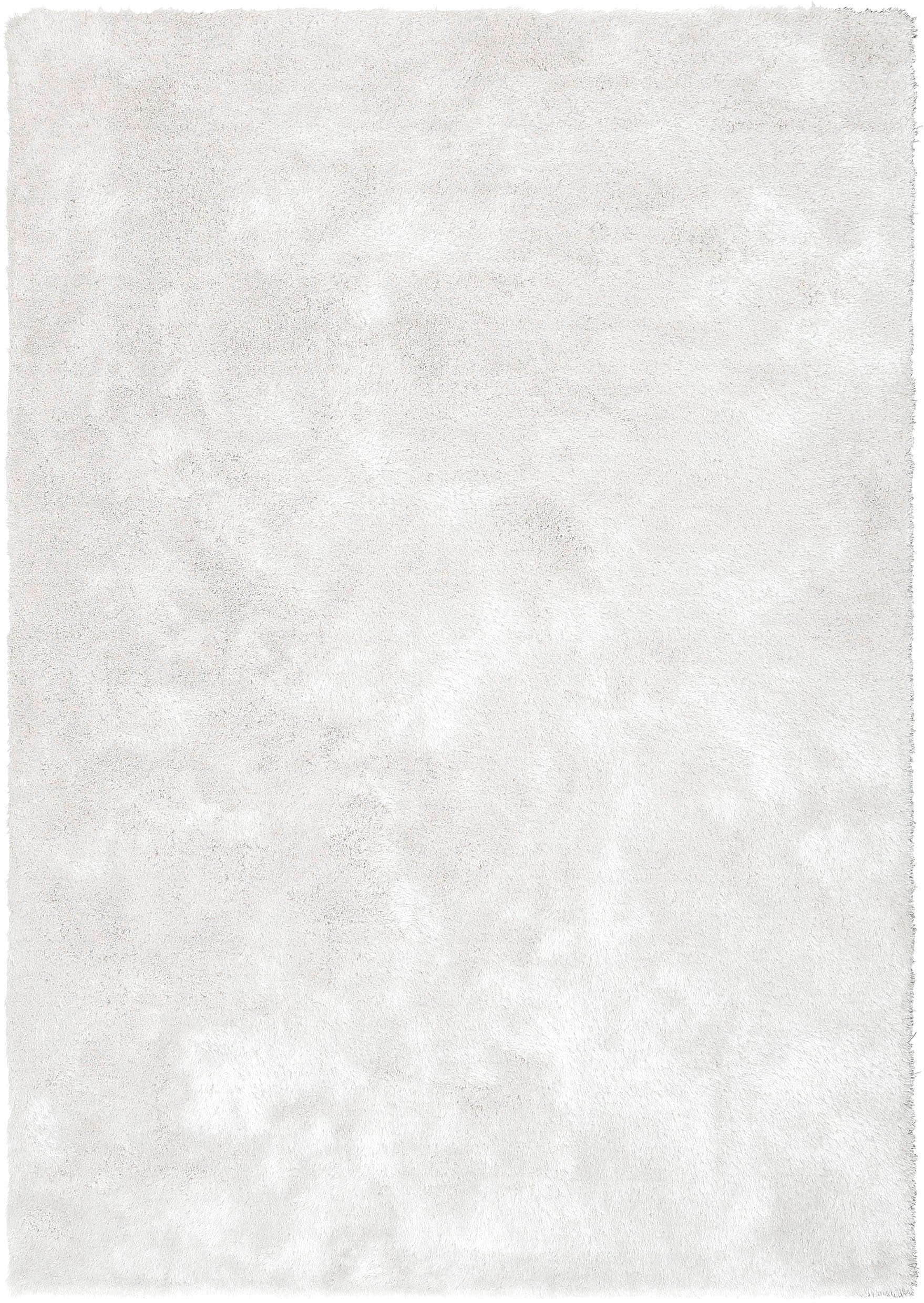 Bruno Banani Bruno Banani LM Dana Hochflor-Teppich | 30 mm Florhöhe | Weiche Mikrofaser | Rechteckig 160x230 cm | Uni-Farben | Für Wohnzimmer & Schlafzimmer weiß Teppiche