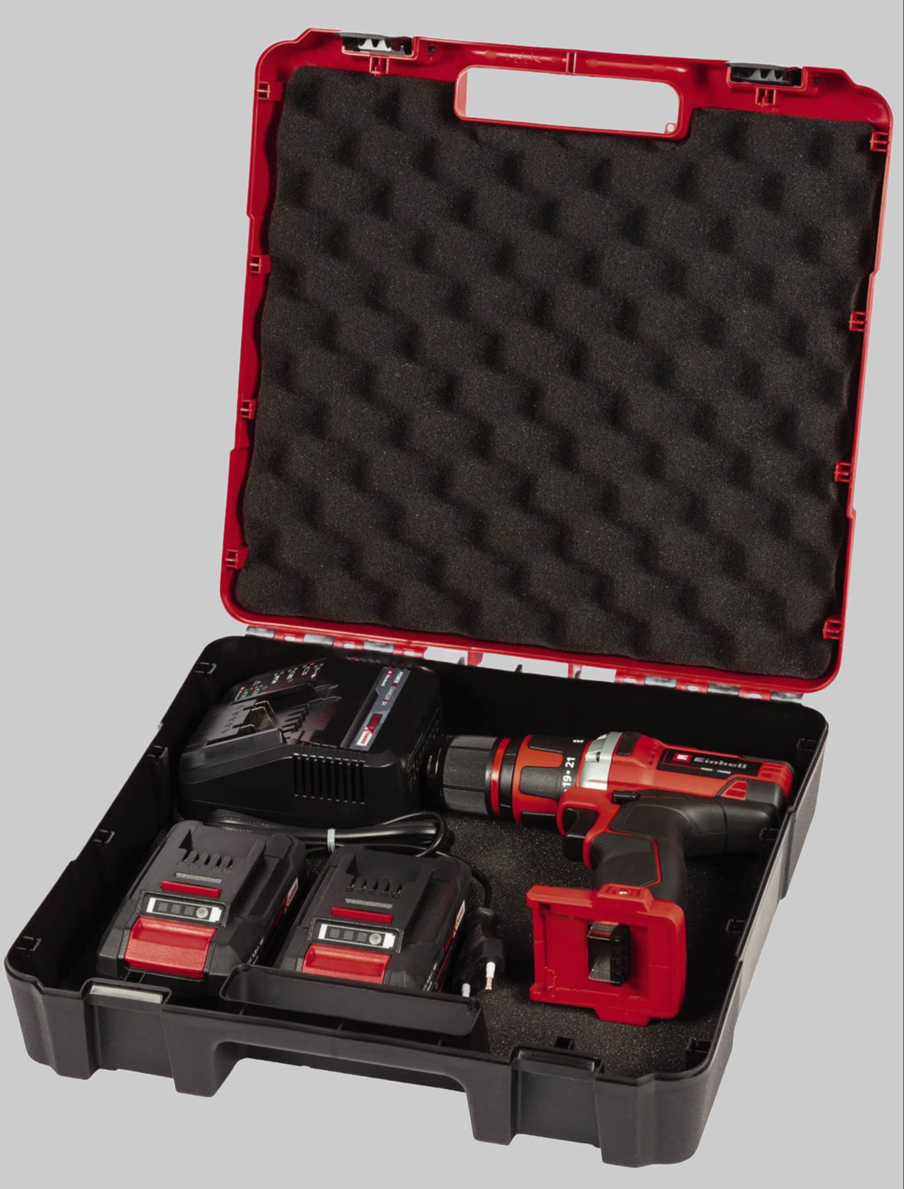 Einhell Power X-Change TE-CD 18/40-1 Li Cordless Drill/Driver Kit (2x 1.5Ah Batteries, Fast Charger & Storage Case) - 18V 2-Speed with LED Light Einhell Werkzeug & Maschinen