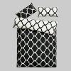 Bettwäsche Home affaire Home Affaire Alba Wendebettwäsche | Rautenmuster | 2-teilig | 100% Baumwolle | Renforcé & Flanell | Größen 135x200 & 155x220 cm | OEKO-TEX® zertifiziert schwarz