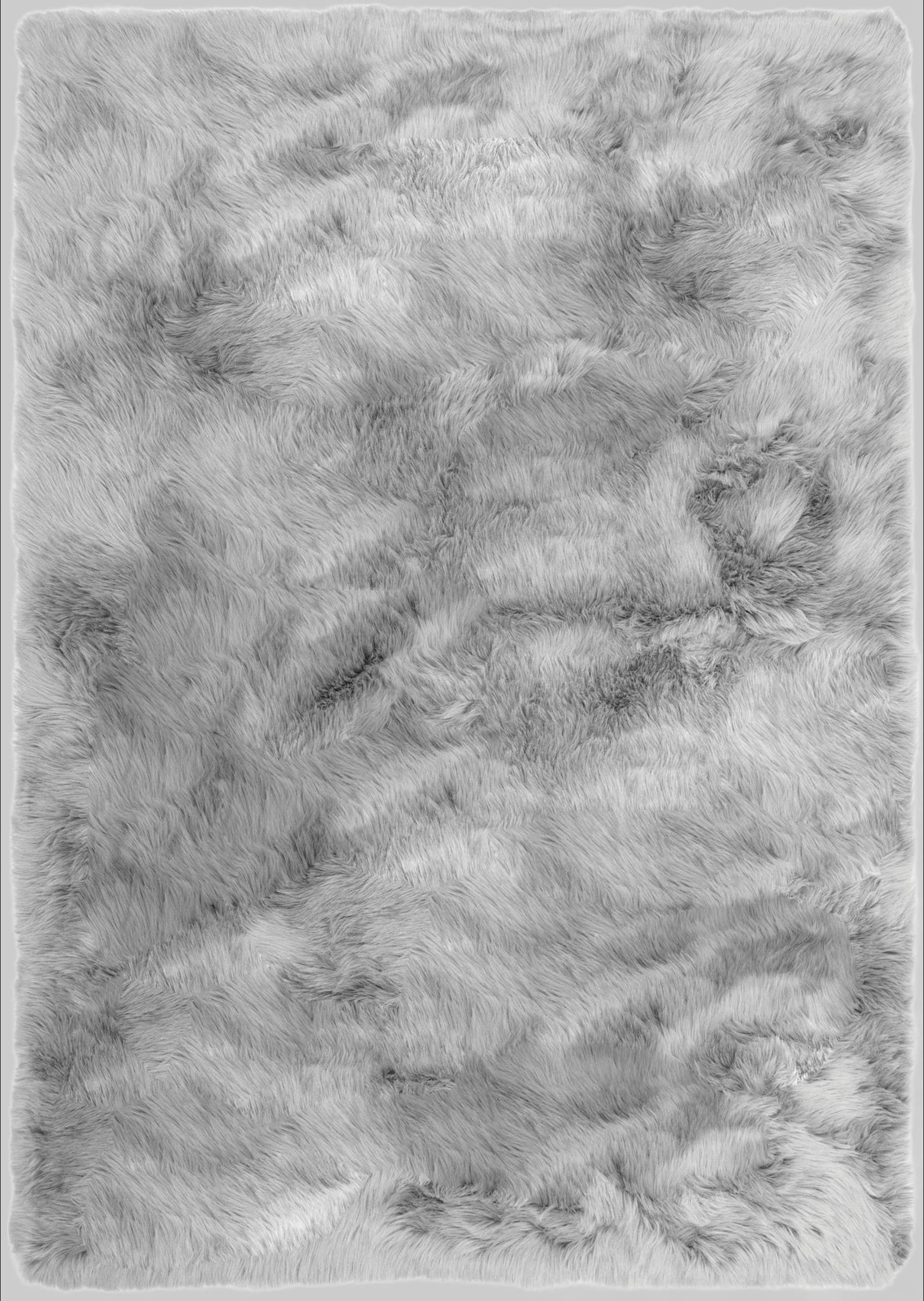 Teppiche Home affaire Home affaire Hochflor-Teppich »Valeria« – Kuscheliger Kunstfellteppich (60 mm Höhe) für Wohnzimmer, Schlafzimmer & Essbereich | Weich, pflegeleicht & fußbodenheizungstauglich grau
