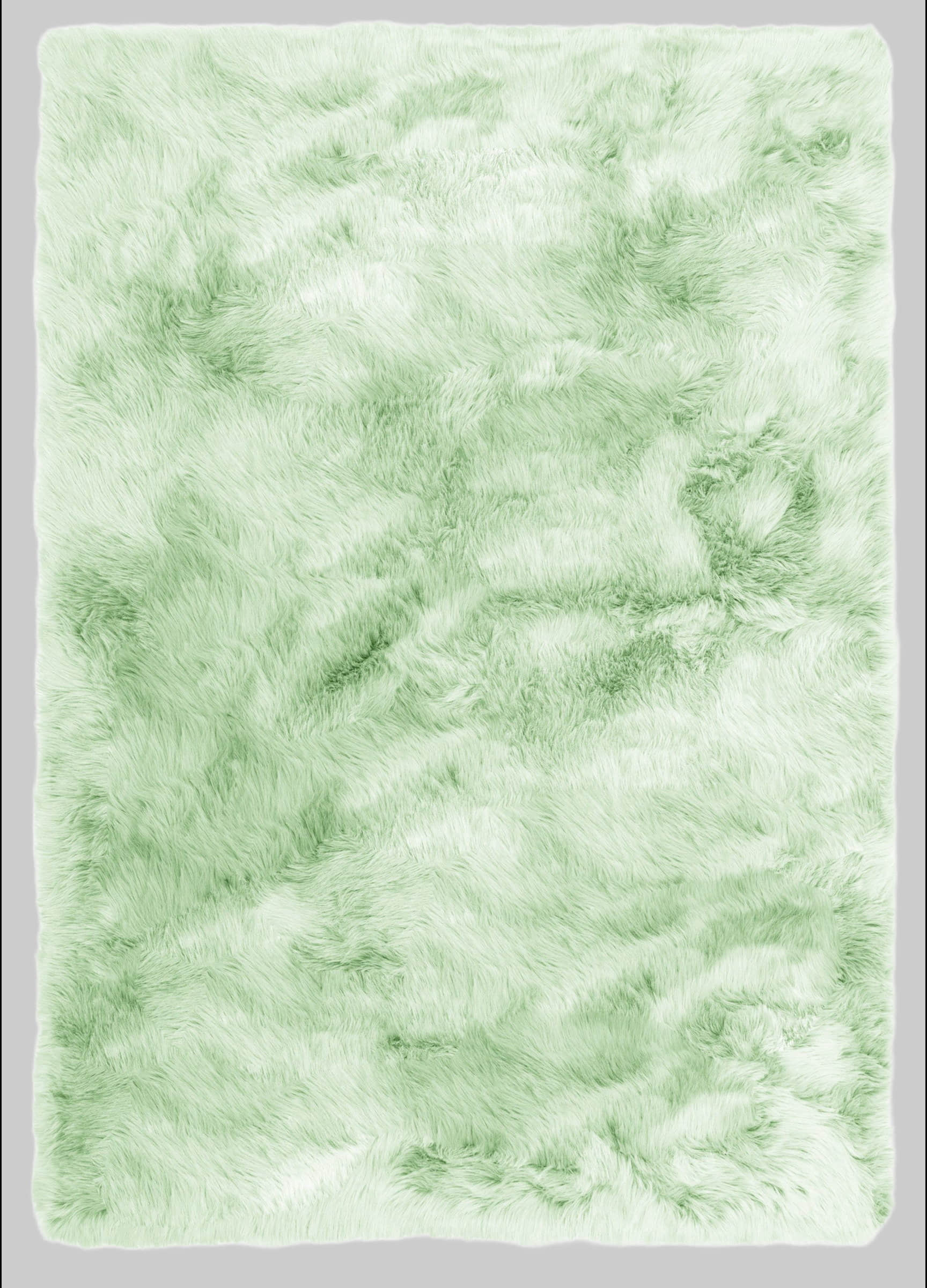 Home affaire Hochflor-Teppich »Valeria« – Kuscheliger Kunstfellteppich (60 mm Höhe) für Wohnzimmer, Schlafzimmer & Essbereich | Weich, pflegeleicht & fußbodenheizungstauglich mintgrün Teppiche Home affaire