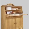Home affaire Sekretär »Mette« Landhausstil aus Massivholz (Kiefer) | 82 cm Breite mit verstellbaren Fächern & klappbarer Schreibtischplatte natur gebe Tische Home affaire