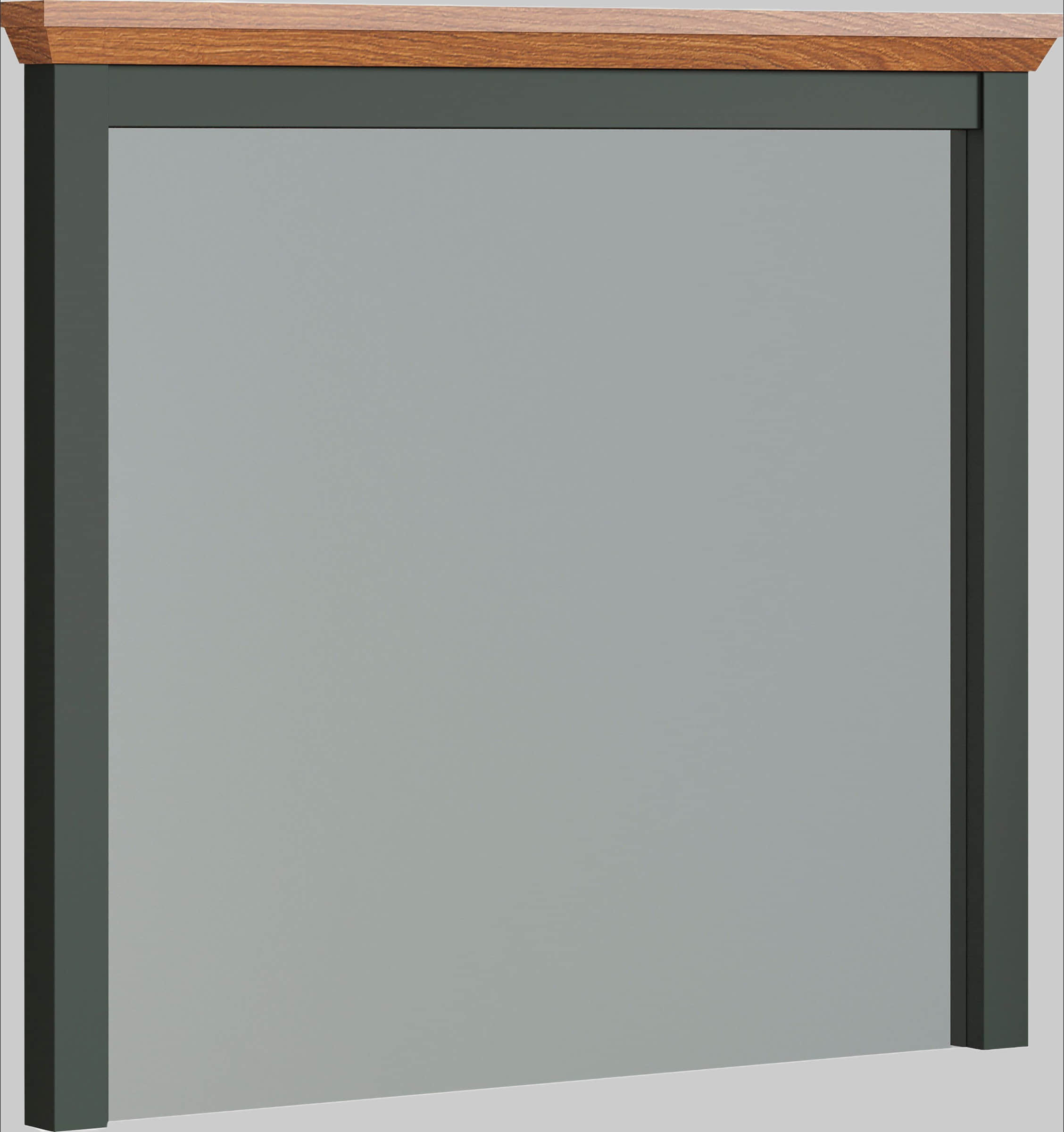 Home affaire Vienna Garderobenspiegel (1-Stück) | Eckiger Wandspiegel 77x68 cm | Landhausstil mit mattem Holzrahmen | Kratzfeste Melaminbeschichtung Dekoration Home affaire