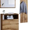 Garderobe & Flur INOSIGN INOSIGN Garderoben-Set »PARIS/TOKYO« (3-teilig, 140 cm) mit Spiegel – Hochglanz-Design, FSC®-Holzwerkstoff & flexible Montage Votan eich