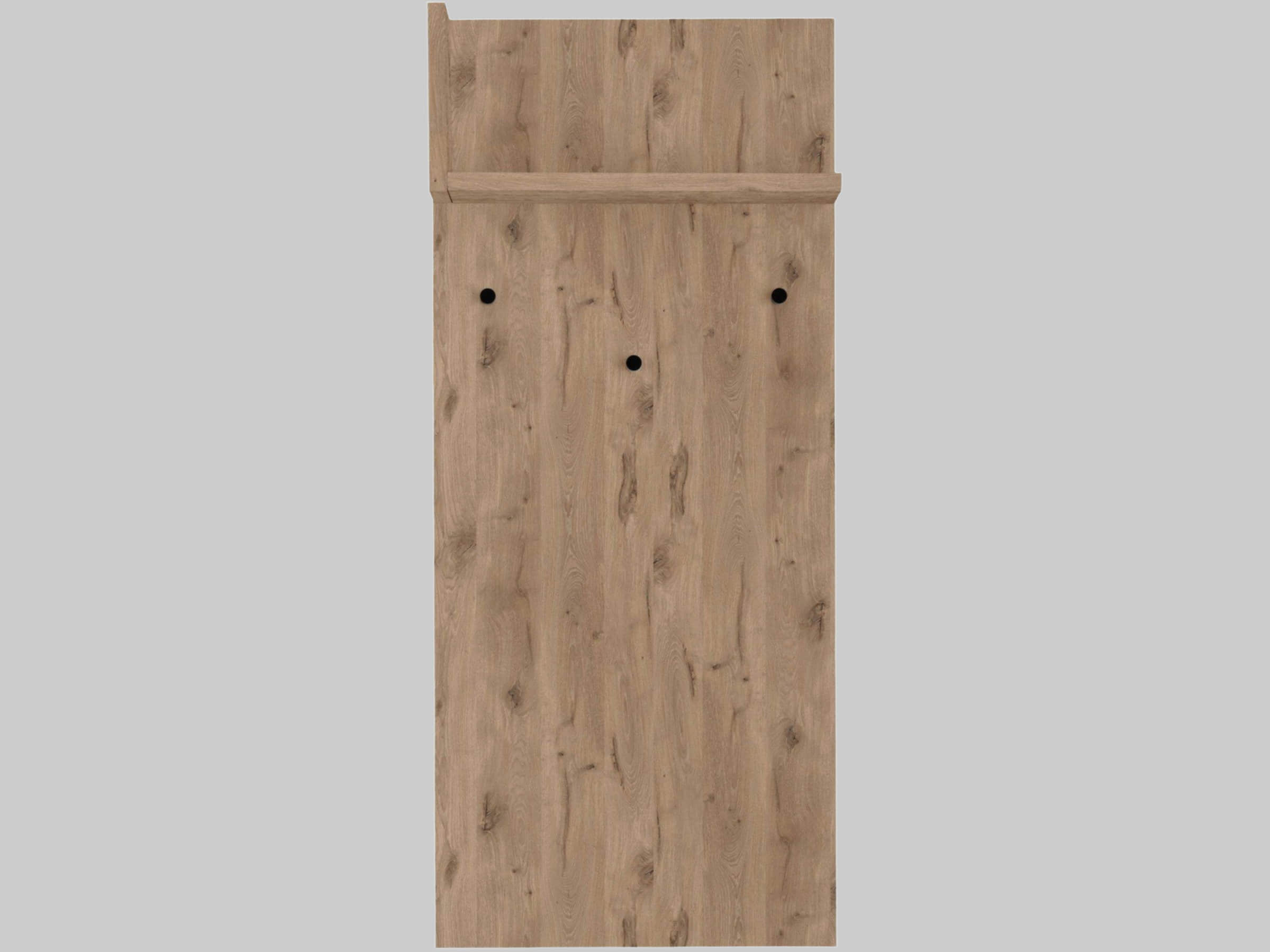 Garderoben INOSIGN INOSIGN Garderobenpaneel »Kosmo« mit Hutablage | 35 cm Breite | Robustes Design | Moderner Holzwerkstoff Wiking Eiche
