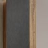 Schränke INOSIGN INOSIGN Hängeschrank »Gwendolyn« - Moderner Wandschrank mit 3 Fächern (52x31x103 cm) in Weiß Hochglanz & Beton-Optik | FSC®-Holzwerkstoff Wotan Eich