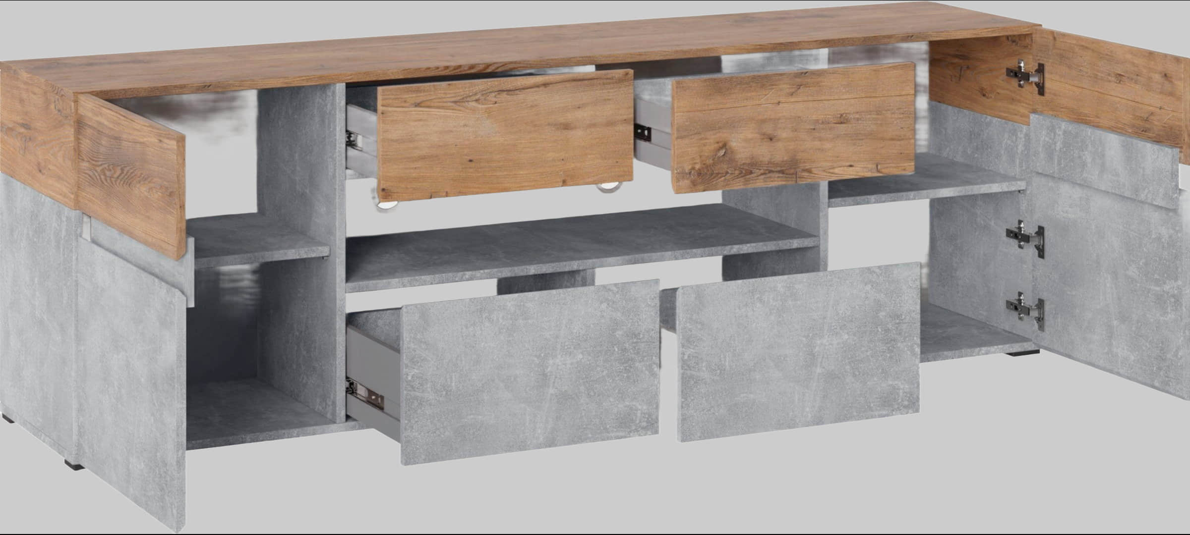 INOSIGN Lowboard 'Rimini' – Moderner TV-Schrank mit Stauraum, 180 cm Breite, FSC®-zertifiziert Atelier he Kommoden & Sideboards INOSIGN