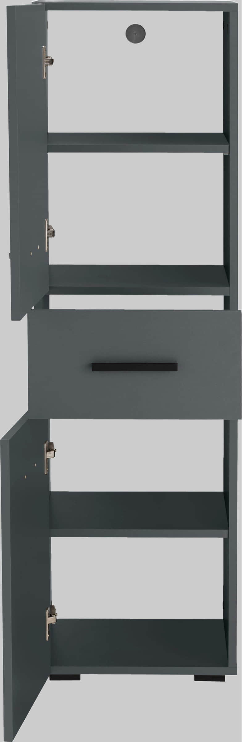 Kinderzimmer INOSIGN INOSIGN Midischrank »Skara« mit verstellbaren Einlegeböden | 38 cm Breite × 130 cm Höhe | FSC®-Holz | Mehrere Farbvarianten anthrazit/