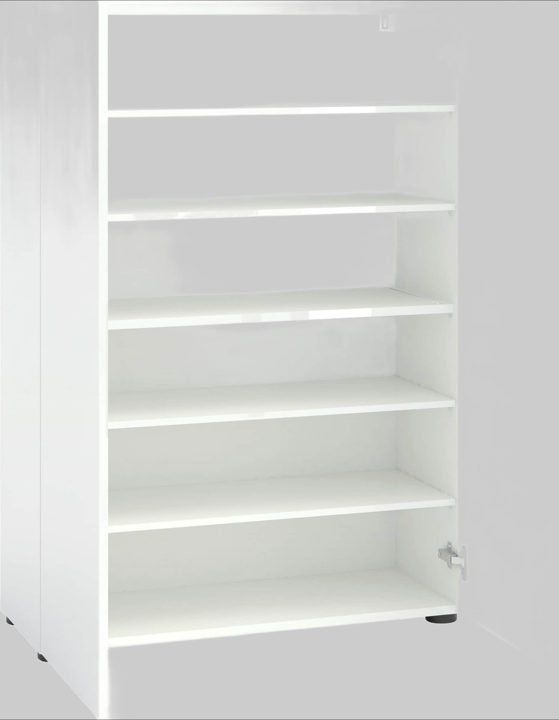 INOSIGN 'Mister' High-Gloss Shoe Cabinet - 80cm Wide, 2 Doors, Modern Storage Solution with Adjustable Shelves Schränke INOSIGN