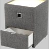 Jockenhu00F6fer Gruppe Kommoden & Sideboards Jockenhöfer Gruppe Nachtkonsole »Lancy« mit LED-Beleuchtung - Moderner Nachttisch mit Schublade & dimmbarem Licht dunkelgrau
